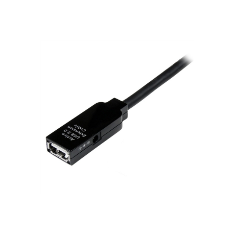 StarTech.com 25m USB 2.0 Active Extension Cable M / F - 25 meter USB A Male to USB A Female USB 2.0 Repeater  /  Extender Cable - Black - 80ft (USB2AAEXT25M) - USB extension cable - USB (F) to USB (M) - USB 2.0 - 25 m - active - black - for P / N: SVA5H2NEUA, UUSBOTG - 1