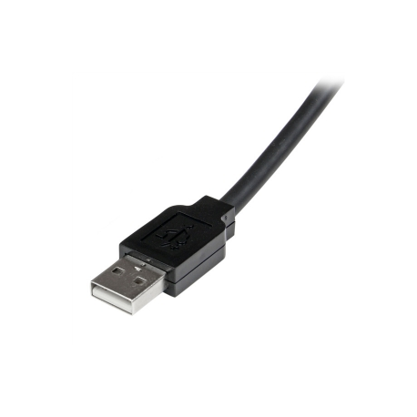 StarTech.com 25m USB 2.0 Active Extension Cable M / F - 25 meter USB A Male to USB A Female USB 2.0 Repeater  /  Extender Cable - Black - 80ft (USB2AAEXT25M) - USB extension cable - USB (F) to USB (M) - USB 2.0 - 25 m - active - black - for P / N: SVA5H2NEUA, UUSBOTG - 2
