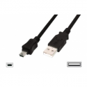 ASSMANN Basic - USB cable - USB (M) to mini-USB Type B (M) - USB 2.0 - 1 m - molded - black