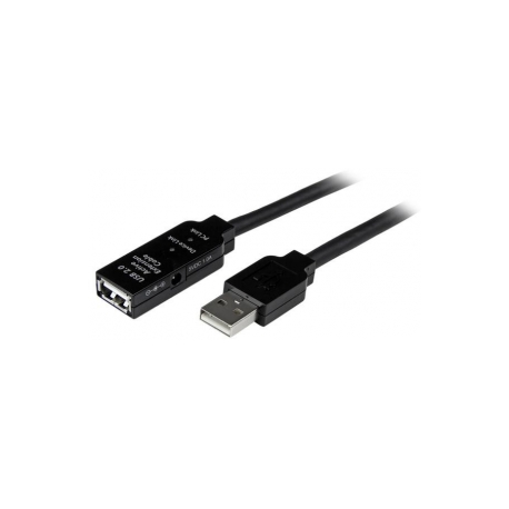 StarTech.com 5m USB 2.0 Active Extension Cable M / F - 5 meter USB A Male to USB A Female USB 2.0 Repeater  /  Extender Cable - Black - 15ft (USB2AAEXT5M) - USB extension cable - USB (F) to USB (M) - USB 2.0 - 5 m - active - black - for P / N: LTUB1MBK, SVA5H2NEUA, UUSBOTG - 3