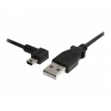 StarTech.com 3 ft Mini USB Cable - A to Left Angle Mini B - USB cable - USB (M) to mini-USB Type B (M) - USB 2.0 - 91 cm - 90° connector, left-angled connector - black - for P / N: SV565HDIP