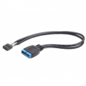 Cablexpert CC-U3U2-01 - USB internal cable - 19 pin USB 3.0 header (M) to 9 pin USB header (F) - 30 cm