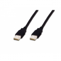 ASSMANN - USB cable - USB (M) to USB (M) - USB 2.0 - 1.8 m - molded - black