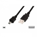 ASSMANN - USB cable - USB (M) to mini-USB Type B (M) - USB 2.0 - 1 m - molded - black