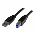 StarTech.com 30ft USB 3.0 USB-A to USB-B Cable - M / M - Active - USB Type-A to USB Type-B Cable - USB 3.1 Gen 1 (5 Gbps) Cable (USB3SAB10M) - USB cable - USB Type B (M) to USB Type A (M) - USB 3.0 - 10 m - molded - black