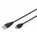 ASSMANN - USB cable - USB (M) to mini-USB Type B (M) - USB 2.0 - 3 m - molded - black