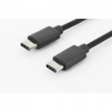 ASSMANN - USB cable - USB-C (M) to USB-C (M) - USB 2.0 - 1 m - molded - black