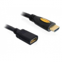 Delock High Speed HDMI with Ethernet - HDMI extension cable - HDMI male to HDMI female - 1 m