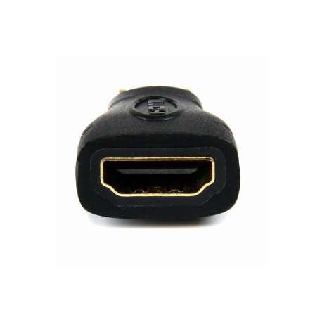 StarTech.com Mini HDMI to HDMI Adapter, 4K High Speed HDMI Adapter, 4K 30Hz Ultra HD High Speed HDMI Adapter, HDMI 1.4, Gold Plated Connectors, UHD Mini HDMI Adapter 4K, Black - Mini HDMI to HDMI Converter - HDMI adapter - HDMI female to mini HDMI male - black - 1
