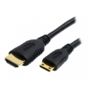 StarTech.com 2m High Speed HDMI Cable with Ethernet HDMI to HDMI Mini - HDMI cable with Ethernet - HDMI male to mini HDMI male - 2 m - shielded - black