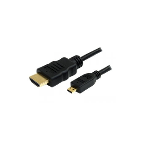 StarTech.com 2m High Speed HDMI Cable with Ethernet HDMI to HDMI Micro - HDMI cable with Ethernet - HDMI male to micro HDMI male - 2 m - black - 0