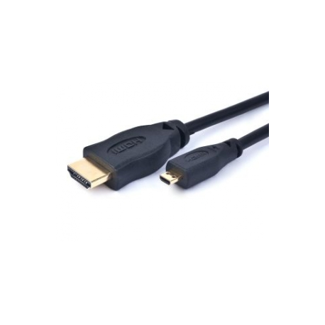 Gembird - HDMI cable - micro HDMI male to HDMI male - 1.8 m - black - 0