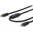 ASSMANN HDMI High Speed with Ethernet - HDMI cable with Ethernet - HDMI male to HDMI male - 10 m - double shielded - black