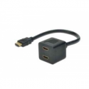 ASSMANN - HDMI splitter - HDMI male to HDMI female - 20 cm - shielded - black