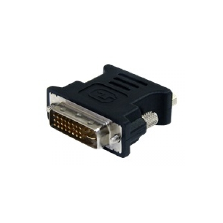 StarTech.com DVI to VGA Cable Adapter - Black - M / F - DVI-I to VGA Converter Adapter (DVIVGAMFBK) - VGA adapter - DVI-I (M) to HD-15 (VGA) (F) - molded, thumbscrews - black - 0