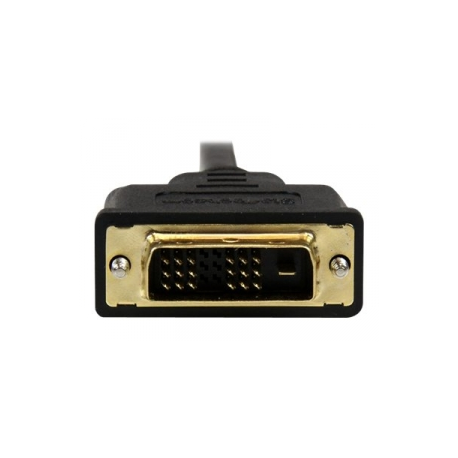 StarTech.com 1m (3.3 ft) Mini HDMI to DVI Cable, DVI-D to HDMI Cable (1920x1200p), 19 Pin HDMI Mini (C) Male to DVI-D Male, Digital Monitor Cable Adapter M / M, Single Link, Black - Mini HDMI to DVI Adapter - Adapter cable - DVI-D male to mini HDMI male - 1 m - shielded - black - for P / N: MSTCDP122HD - 0