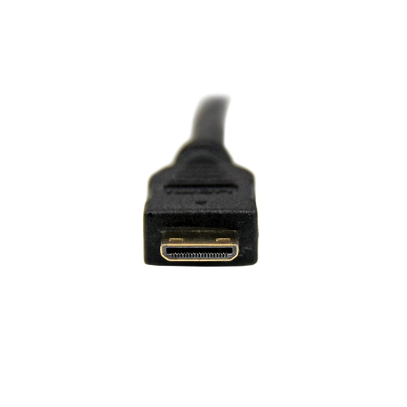 StarTech.com 1m (3.3 ft) Mini HDMI to DVI Cable, DVI-D to HDMI Cable (1920x1200p), 19 Pin HDMI Mini (C) Male to DVI-D Male, Digital Monitor Cable Adapter M / M, Single Link, Black - Mini HDMI to DVI Adapter - Adapter cable - DVI-D male to mini HDMI male - 1 m - shielded - black - for P / N: MSTCDP122HD - 2