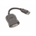 Lenovo - DVI cable - single link - DisplayPort (M) to DVI-D (F) - 20 cm - grey - for ThinkCentre M70; M720; M80; M90; M920; ThinkStation P340; P360; P620; V50t-13; V530-15