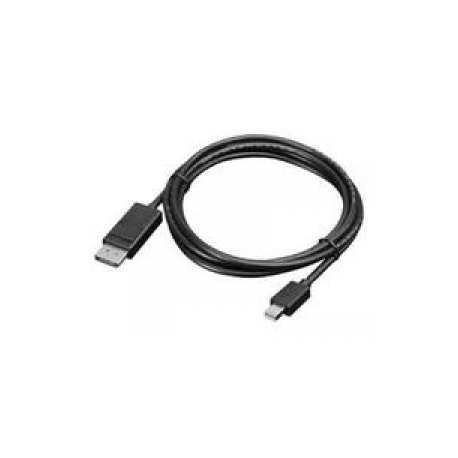 Lenovo - DisplayPort cable - Mini DisplayPort (M) to DisplayPort (M) - 2 m - for ThinkPad L470; L570; P51; T470; W550; ThinkStation P330 Gen 2; P34X; P350; P520; P620 - 0