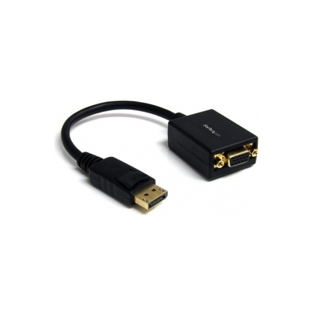 StarTech.com DisplayPort To VGA Video Adapter Converter - Active - 1080p - DP to VGA Converter (DP2VGA2) - Display adapter - DisplayPort (M) to HD-15 (VGA) (F) - 27.94 cm - latched - black - for P / N: DK30C2DAGPD, MST14DP123DP, TB32DP14, TB3CDK2DP, TB3CDK2DPUE, TB3DK2DPM2, TB3DKM2DPL - 6