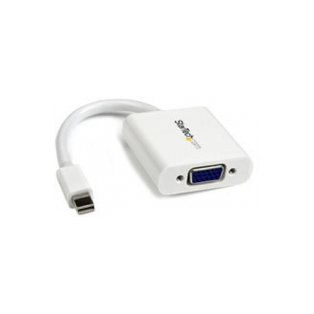StarTech.com Mini DisplayPort to VGA Adapter - White - 1080p - Thunderbolt to VGA Monitor Adapter - Mini DP to VGA Converter (MDP2VGAW) - Video converter - VGA - DisplayPort - white - 2