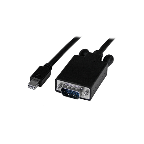 StarTech.com 3 ft Mini DisplayPort to VGA Adapter Cable - mDP to VGA Video Converter - Mini DP to VGA Cable for Mac  /  PC 1920x1200 - Black (MDP2VGAMM3B) - Video converter - VGA - DisplayPort - black - 5