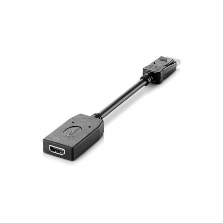 HP DisplayPort to HDMI Adapter - Adapter - DisplayPort male to HDMI female - for EliteBook 8770; ProBook 64X G4, 650 G5; ZBook 14 G2, 14u G4, 15 G2, 15u G2, 15u G4, 17 G3 - 0
