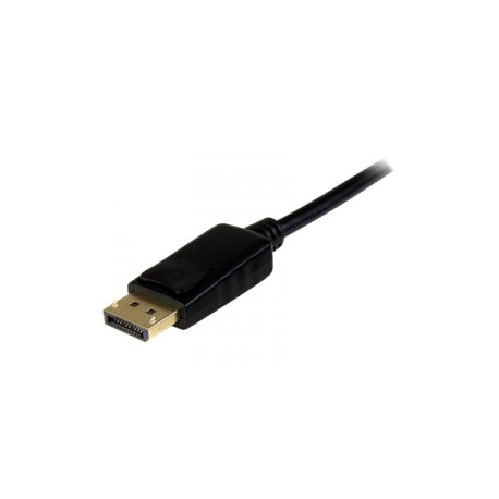StarTech.com 6.5 ft  /  2m DisplayPort to HDMI converter cable - 4K (DP2HDMM2MB) - Adapter cable - DisplayPort male to HDMI male - 2 m - black - 4K support - for P / N: DK30CH2DEP, DK30CH2DEPUE, DK30CH2DPPD, DK30CH2DPPDU, DK30CHDDPPD, DK30CHDPPDUE - 4