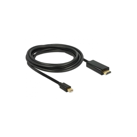 Delock - Adapter cable - Mini DisplayPort male to HDMI male - 3 m - black - 1