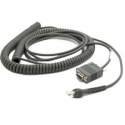 Zebra - Serial cable - DB-9 (F) - 6.1 m - coiled - for Symbol LS2208, LS3008, LS3408-ER, LS4208, LS4278