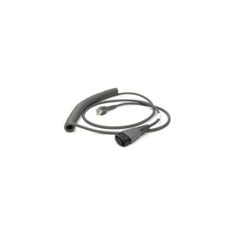 Datalogic CAB-348 - Serial cable - DB-9 (M) - coiled - for DLC 6065, 6090, 6165, 6190, 6265, 6290; Touch 65, 90 - 1