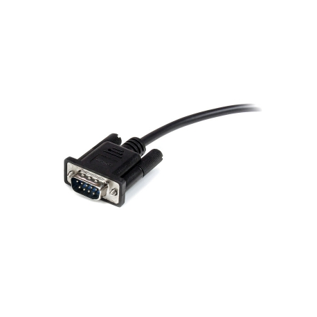 StarTech.com 0.5m Black Straight Through DB9 RS232 Serial Cable - DB9 RS232 Serial Extension Cable - Male to Female Cable - 50cm (MXT10050CMBK) - Serial extension cable - DB-9 (M) to DB-9 (F) - 50 cm - black - for P / N: 1P3FPC-USB-SERIAL, IC232TTL, ICUSB2321F, ICUSB2324, ICUSB2324I, ICUSB232D, ICUSB232V2 - 2