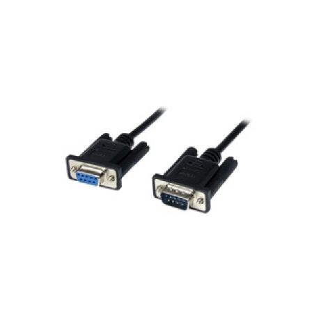 StarTech.com 1m Black DB9 RS232 Serial Null Modem Cable F / M - DB9 Male to Female - 9 pin Null Modem Cable - 1x DB9 (M), 1x DB9 (F), Black - Null modem cable - DB-9 (F) to DB-9 (M) - 1 m - black - for P / N: 1P3FPC-USB-SERIAL, ICUSB2321F, ICUSB2324, ICUSB2324I, ICUSB232PRO, ICUSB232V2 - 0