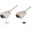 ASSMANN - Serial extension cable - DB-9 (F) to DB-9 (M) - 3 m - molded, thumbscrews - beige