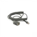 Datalogic - Serial cable - DB-9 - 4 m - for Gryphon I GD4400 2D; Heron HD3130, HD3430; QuickScan I QBT2430, QD2131, QM2430
