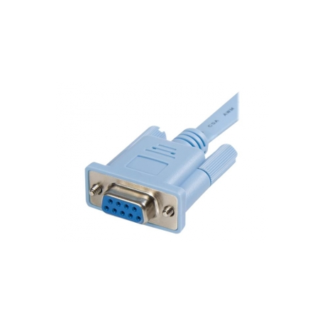 StarTech.com 6 ft RJ45 to DB9 Cisco Console Management Router Cable - M / F Serial Console Cable (DB9CONCABL6) - Serial cable - RJ-45 (M) to DB-9 (F) - 1.8 m - blue - for P / N: EC1S952, EC2S952, IES101002SFP - 1