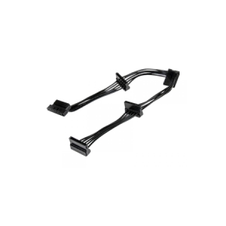 StarTech.com 15.7 in (400 mm) SATA Power Splitter Adapter Cable - M / F - 4x Serial ATA Power Cable Splitter (PYO4SATA) - Power splitter - SATA power (M) to SATA power (F) - 40 cm - black - for P / N: BRACKET125PT, BRACKET125PTP, BRACKET425F, PEXUSB311AC3, S251BU31REM, SATBP125VP - 0