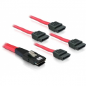 DeLOCK - SATA  /  SAS cable - 36 pin 4i Mini MultiLane (M) to SATA (M) - 1 m