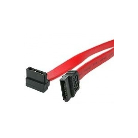StarTech.com 18in SATA to Right Angle SATA Serial ATA Cable - 18in SATA Cable - 18 SATA Cable - 18in angled SATA Cable - SATA cable - Serial ATA 150 / 300 / 600 - SATA (R) to SATA (R) - 45.7 cm - right-angled connector - red - for P / N: 25S22M2NGFFR, 35S24M2NGFF, CFAST2SAT25, S251BU31REM, S322M225R, S32M2NGFFPEX - 2