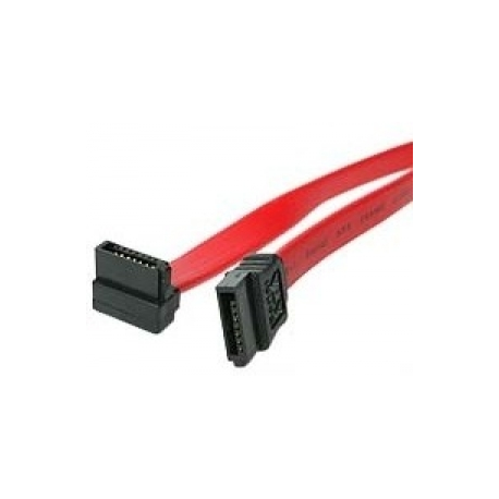 StarTech.com 24in SATA to Right Angle SATA Serial ATA Cable - SATA cable - Serial ATA 150 / 300 / 600 - SATA (R) to SATA (R) - 61 cm - right-angled connector - red - for P / N: 25S22M2NGFFR, 25SATSAS35HD, CFAST2SAT25, S322M225R, S32M2NGFFPEX, ST521PMINT - 2