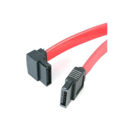StarTech.com 6in SATA to Left Angle SATA Serial ATA Cable - 6in SATA Cable - left angle SATA Cable - angled SATA Cable - SATA cable - Serial ATA 150 / 300 / 600 - SATA (R) to SATA (R) - 15.2 cm - left-angled connector - red - for P / N: 25S22M2NGFFR, 25SAT22MSAT, S322M225R, SAT2M2NGFF25, SAT32M225, SAT32MSAT257 - 1