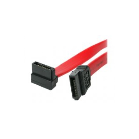 StarTech.com 6in SATA to Right Angle SATA Serial ATA Cable - 6in SATA Cable - left angle SATA Cable - angled SATA Cable - SATA cable - Serial ATA 150 / 300 / 600 - SATA (R) to SATA (R) - 15.24 cm - right-angled connector - red - for P / N: USB2SATAIDE, USB3SSATAIDE - 0