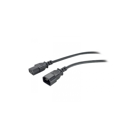 APC - Power cable - IEC 60320 C13 to IEC 60320 C14 - 2.4 m - black - for P / N: SCL500RMI1UC, SCL500RMI1UNC, SMTL750RMI2UC, SRT1500RMXLI, SRT1500XLI, SRT2200XLI-KR - 2