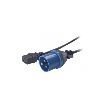 APC - Power cable - IEC 60320 C19 to IEC 60309 (M) - 2.4 m - black - for P / N: SMT2200I-AR, SMT2200R2I-AR, SMT3000I-AR, SMT3000R2I-AR, SRT1500XLI, SRT2200XLI-KR - 3