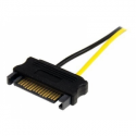 StarTech.com 6in SATA Power to 8 Pin PCI Express Video Card Power Cable Adapter - SATA to 8 pin PCIe power - Power cable - SATA power (M) to 8 pin PCIe power (M) - 15 cm