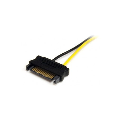 StarTech.com 6in SATA Power to 8 Pin PCI Express Video Card Power Cable Adapter - SATA to 8 pin PCIe power - Power cable - SATA power (M) to 8 pin PCIe power (M) - 15 cm - 1