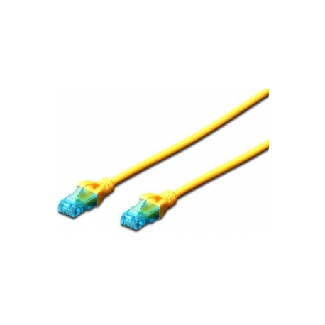 DIGITUS Ecoline - Patch cable - RJ-45 (M) to RJ-45 (M) - 1 m - UTP - CAT 5e - booted - blue - 0