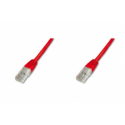 DIGITUS Ecoline - Patch cable - RJ-45 (M) to RJ-45 (M) - 2 m - UTP - CAT 5e - booted - red