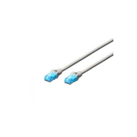 DIGITUS Ecoline - Patch cable - RJ-45 (M) to RJ-45 (M) - 10 m - UTP - CAT 5e - booted - grey - 0