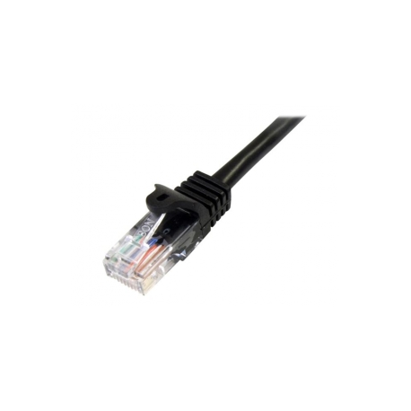 StarTech.com 3m Black Cat5e  /  Cat 5 Snagless Patch Cable - Patch cable - RJ-45 (M) to RJ-45 (M) - 3 m - UTP - CAT 5e - snagless - black - 1
